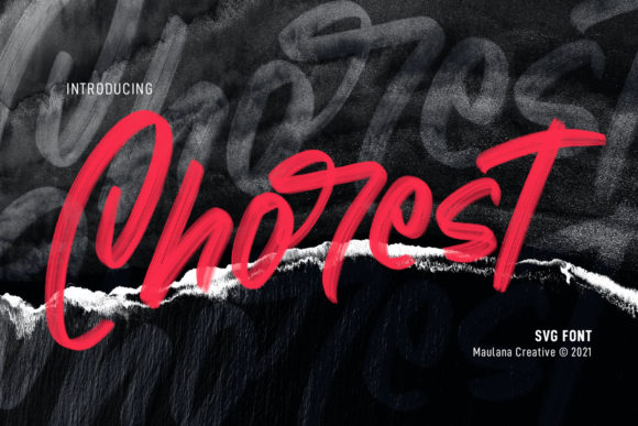 Chorest: The Casual Brushed Font for Street Style Design