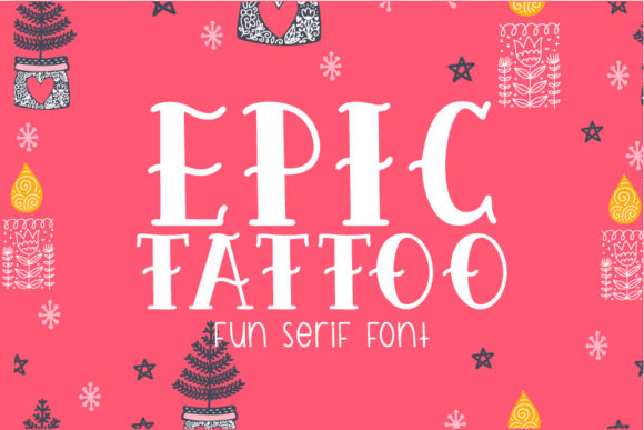 Epic Tattoo: Elevate Your Designs with a Cool and Chic Display Font