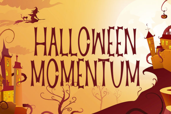 Halloween Momentum: A Bold Display Font for Impactful Design
