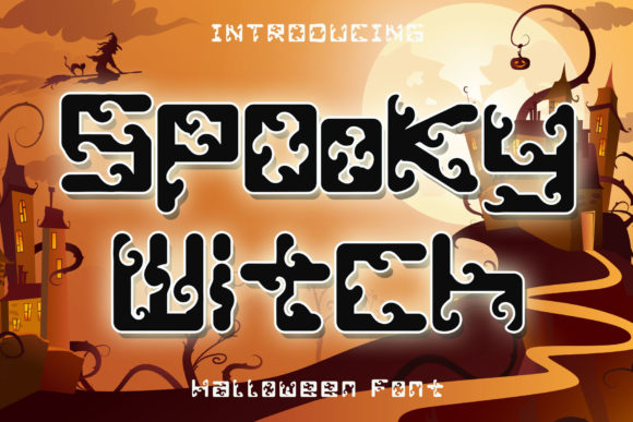 Spooky Witch: Elevating Creepy Design with Bold Typography