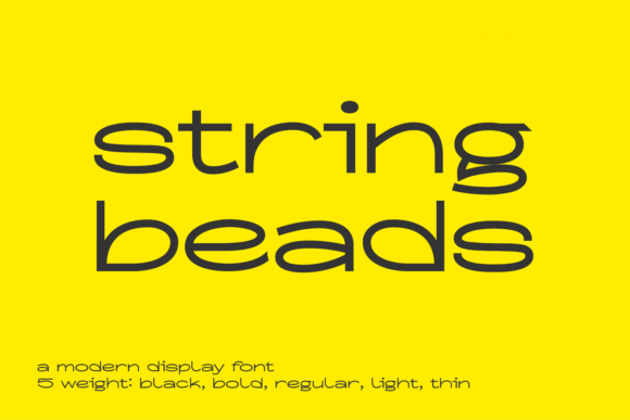 String Beads: Elevating Visual Identity with Modern Typography
