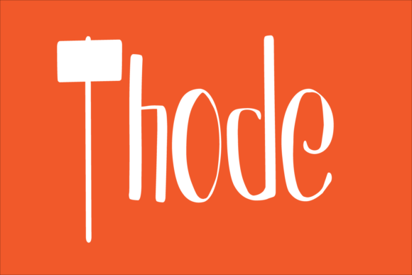 Thode: A Modern Display Font for Creative Projects