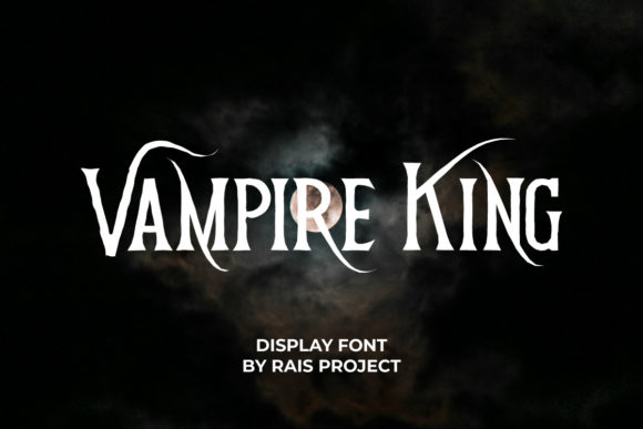 Vampire King: The Ultimate Dark Display Font for Halloween and Horror Projects